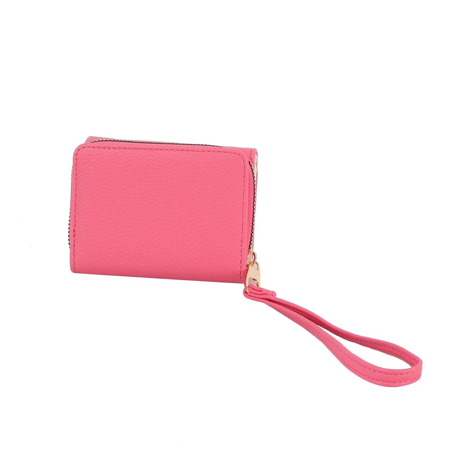Flap snap closure half wallet