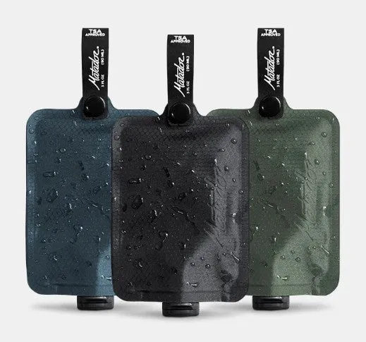 FlatPak Toiletry Bottle - 3pk Assorted