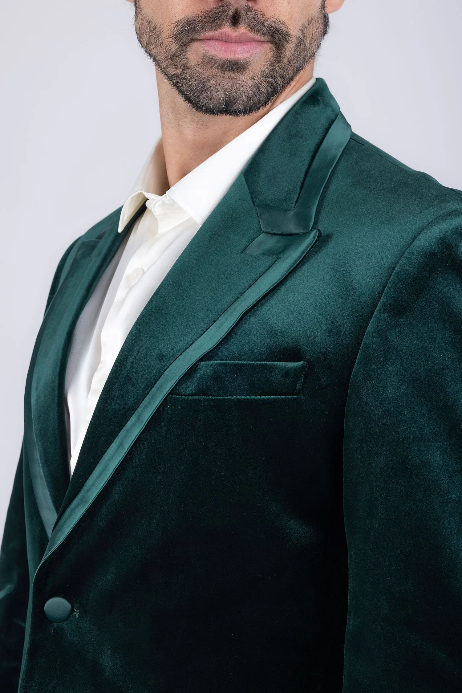 Fluffad Velvet Blazer