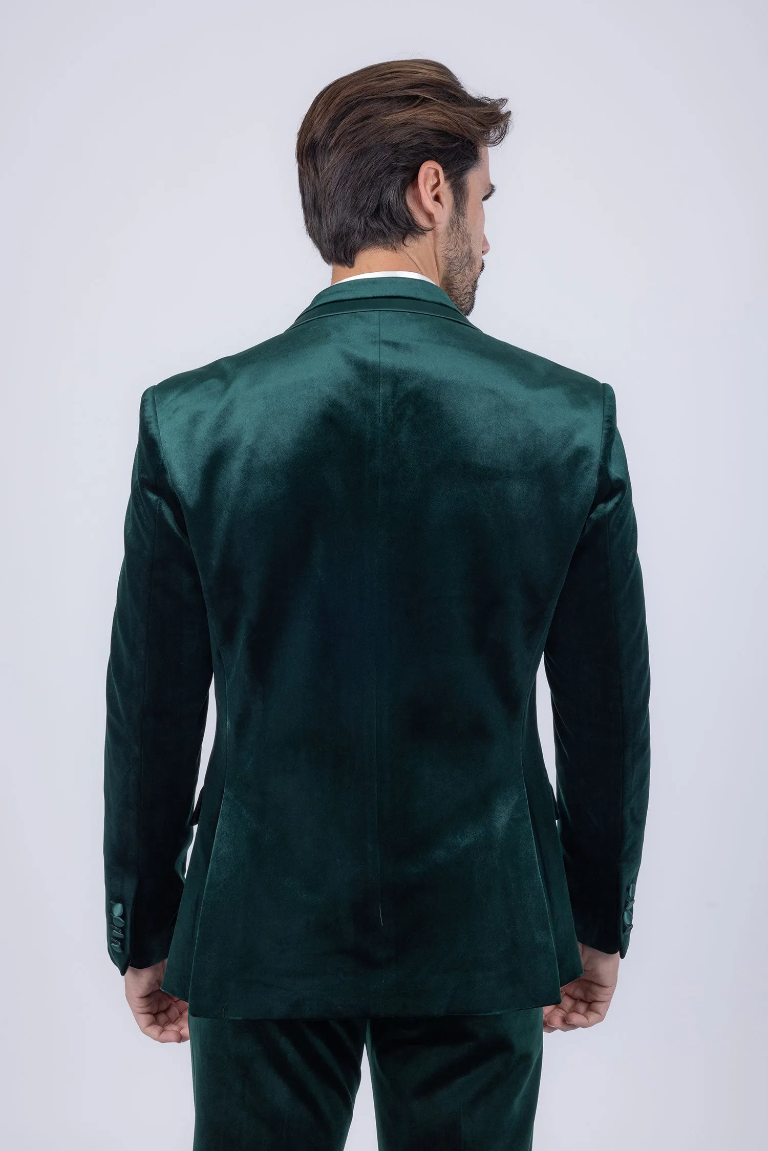 Fluffad Velvet Blazer