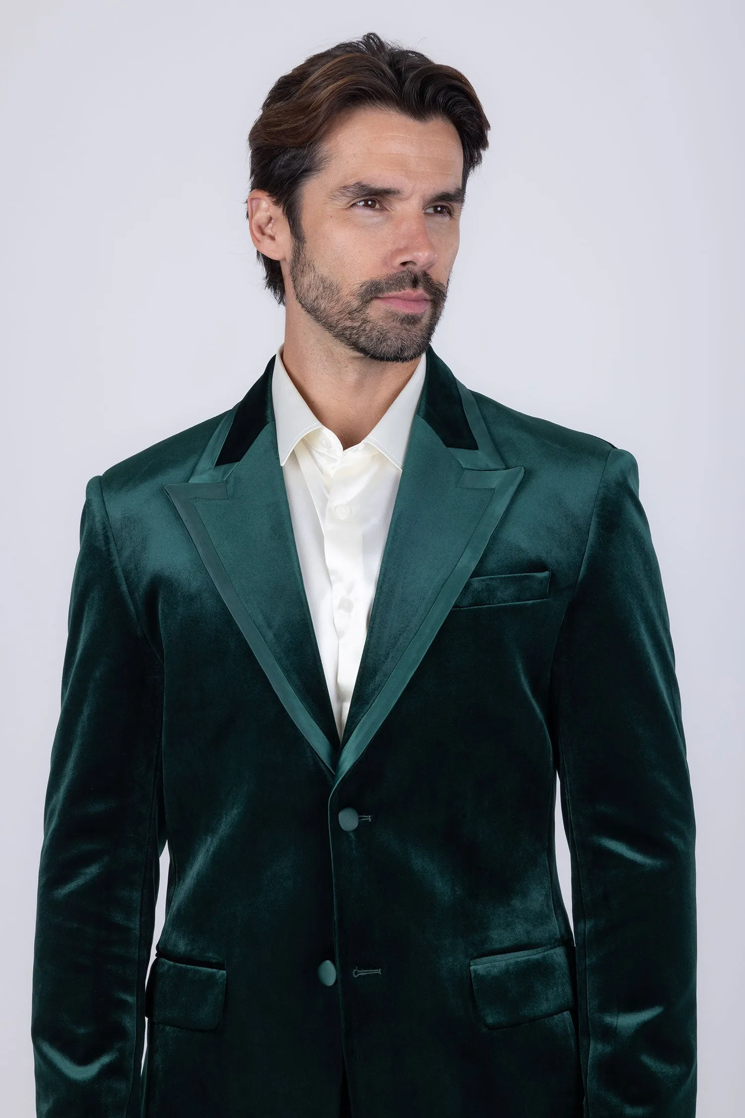 Fluffad Velvet Blazer