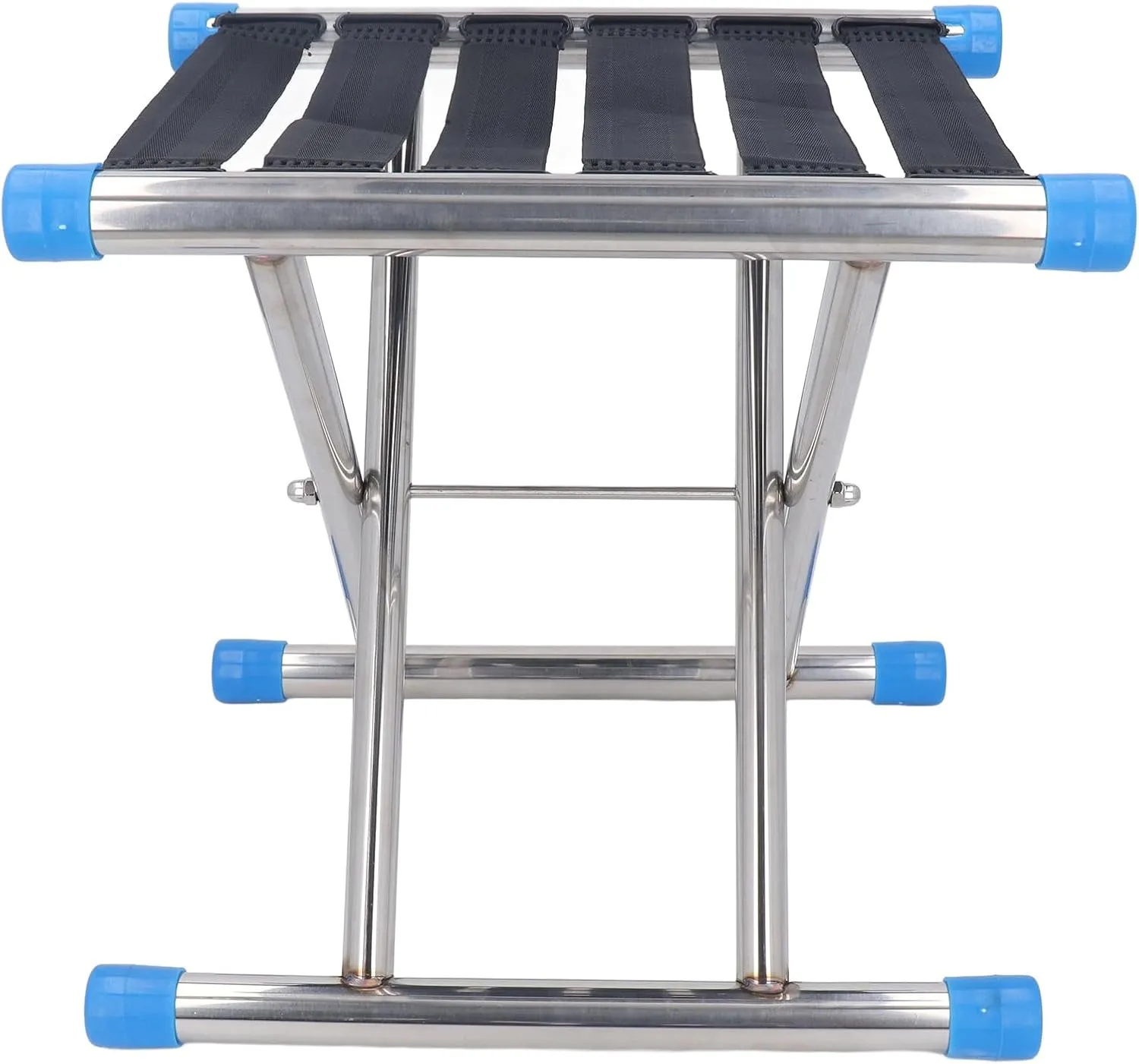 Folding Stool, Large Bearing Wide Application Stable Folding Camping Stool Seat for Beach (B)