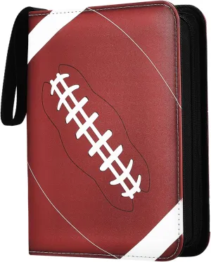 Football Card Binder Card Collection Album for Game Cards and Sports Cards PU Material Capacity for Collectors Stylish Design for Easy Portability