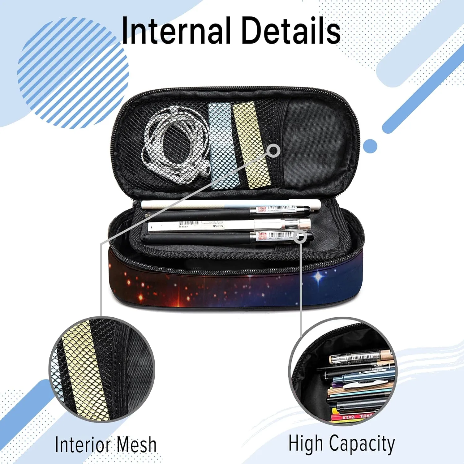 Football Pencil Case, Cool Pencil Box for Boys Girls Kids, Large Capacity Pencil Pen Bag with Zipper, Multifunction Pencil Pouch for School Student Teen