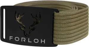 FORLOH Black Buckle Technical Hunting Belt - Durable Men's Tactical Belt | Silent Operation, Lightweight Nylon Webbing
