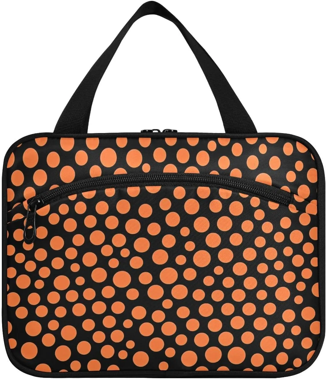 Fossa Coral Polka Dot hanging kit for travel with hook, designer portable makeup organizer bag for dad traveling bolso para maquillaje de mujer L