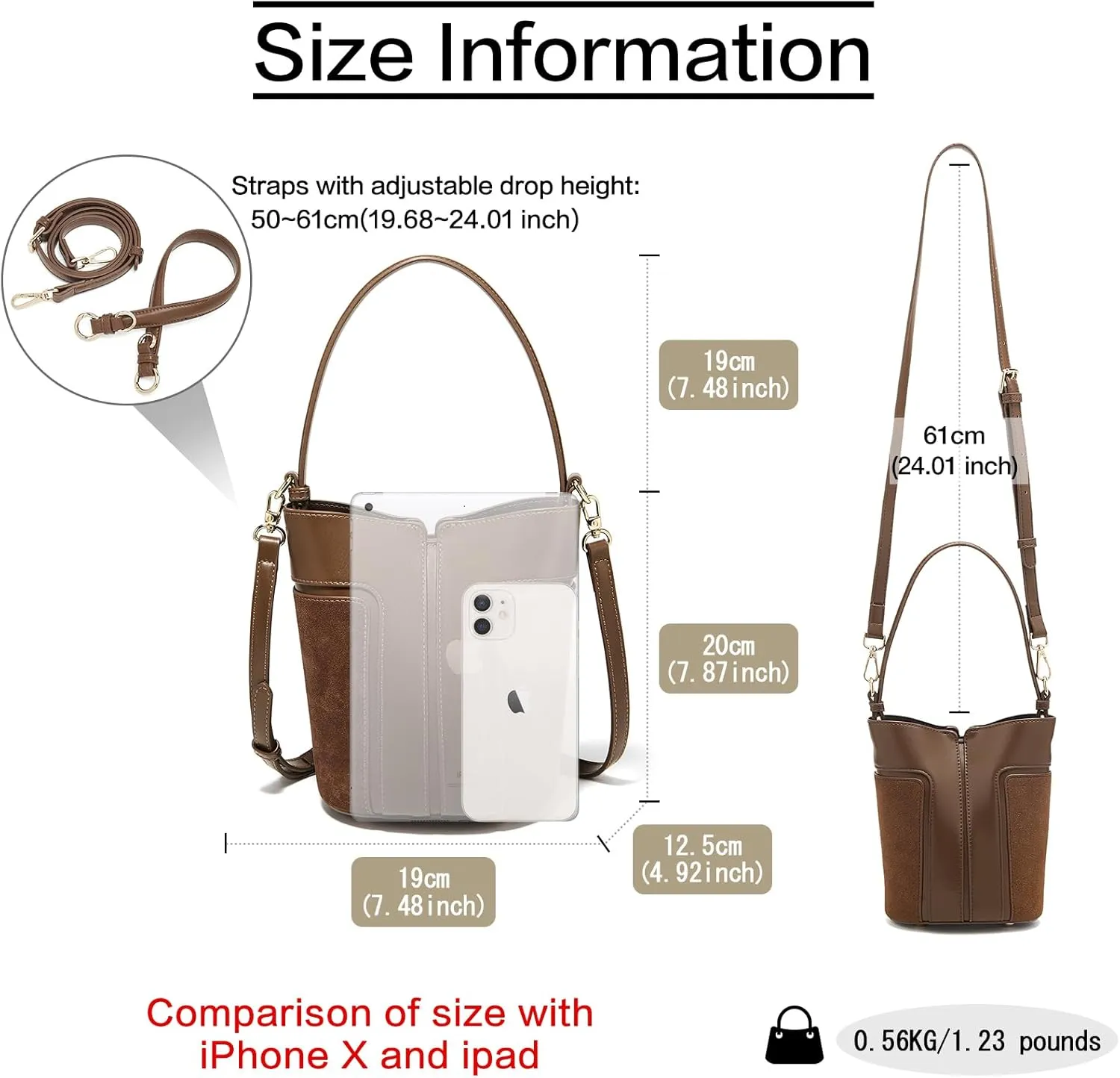 FOXLOVER Small Crossbody Bag for Women PVC Leather Cell Phone Holder Credit Card Slot Shoulder Bag Purse Lightweight Handbags