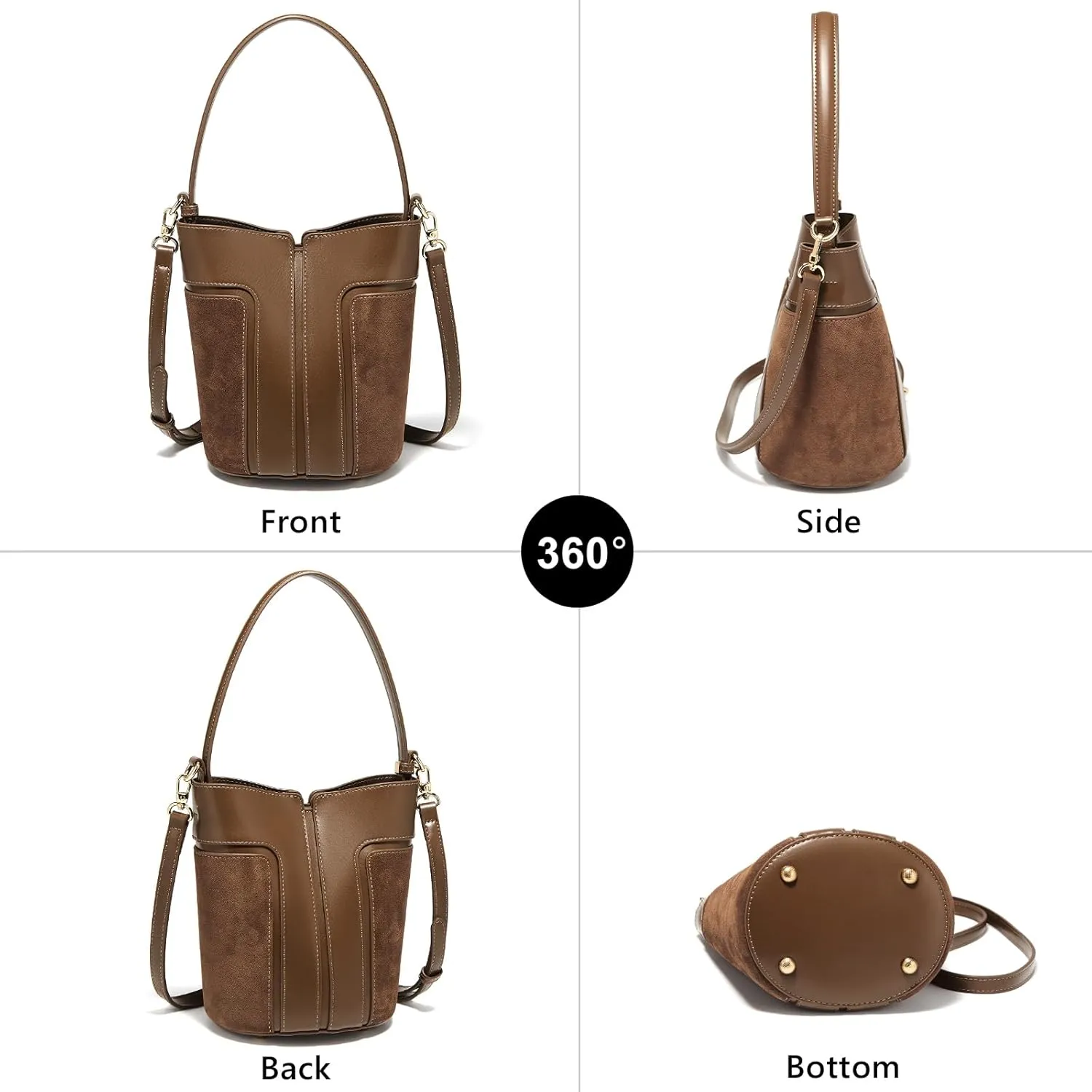 FOXLOVER Small Crossbody Bag for Women PVC Leather Cell Phone Holder Credit Card Slot Shoulder Bag Purse Lightweight Handbags