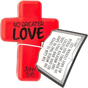 Fun Express John 3:16 Cross Stress Relief Toys & Inspirational Cards Set – Stress-Reducing Gifts for Church Events Bible Study and Special Occasions – Perfect for Faith-Based Activities – 12 Pieces