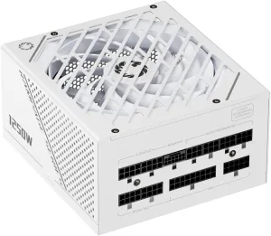 GAMEMAX Rampage Series, 1250W, Full Modular Power Supply, ATX 3.1 & PCIE 5.1 Ready, 80 Plus Platinum Certified, 105°C Japanese Caps, 135mm F.D.B Fan, 10 Year Warranty, GX1250, White