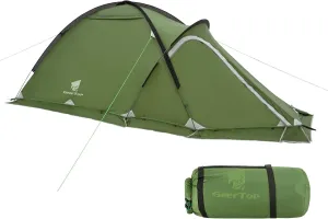 Geertop Portable 2 Person 4 Season Tent Waterproof Backpacking Tent Double Layer All Weather for Camping Hiking Travel Climbing Mountaineering - Easy Set Up