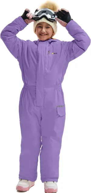 GEMYSE Kids One Pieces Ski Suits Jumpsuits Boys Girls' Winter Outdoor Snowboarding Waterproof Snowsuits