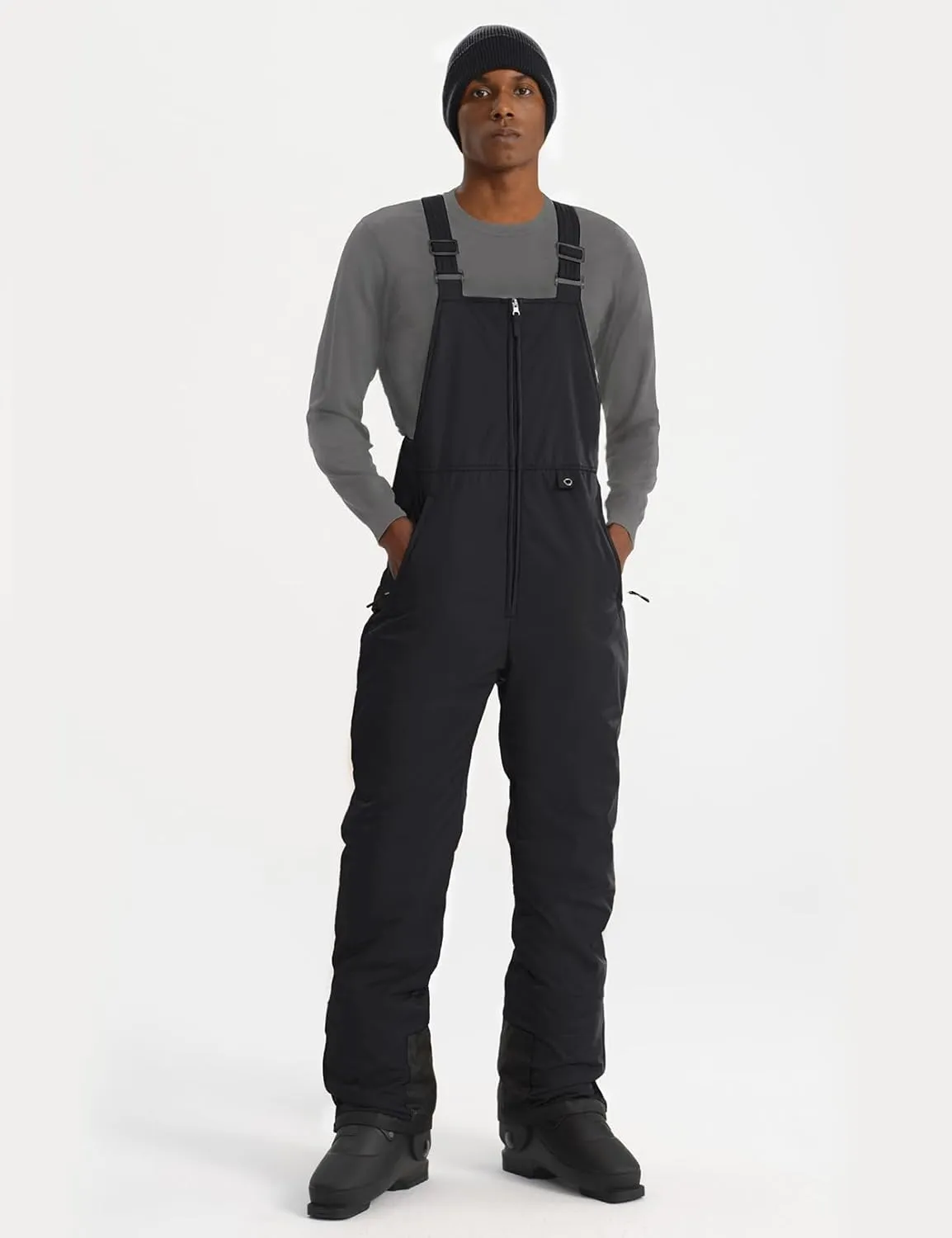 GEMYSE Men's Insulated Waterproof Ski Bib Overalls Winter Snowboarding Pants