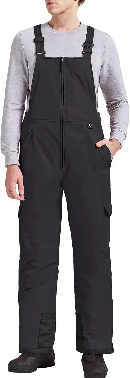 GEMYSE Men's Winter Waterproof Ski Bib Overalls Insulated Snowboarding Pants