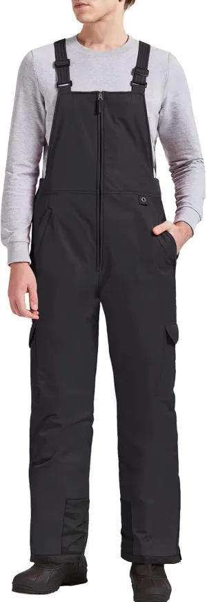 GEMYSE Men's Winter Waterproof Ski Bib Overalls Insulated Snowboarding Pants
