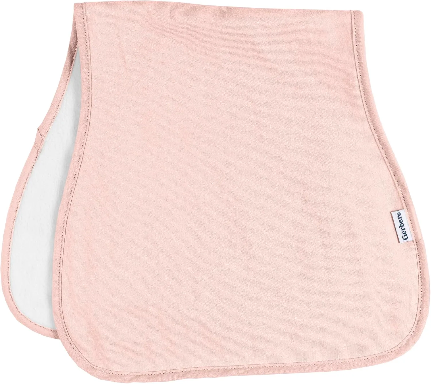 Gerber Baby Unisex Burp Cloths 5-Pack, Pink, Size 10.5" x 21"