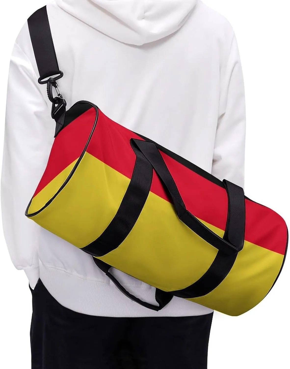 Germany Flag Gym Bag with Wet Pocket Travel Duffel for Boys Girls Weekender Overnight