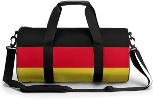 Germany Flag Gym Bag with Wet Pocket Travel Duffel for Boys Girls Weekender Overnight