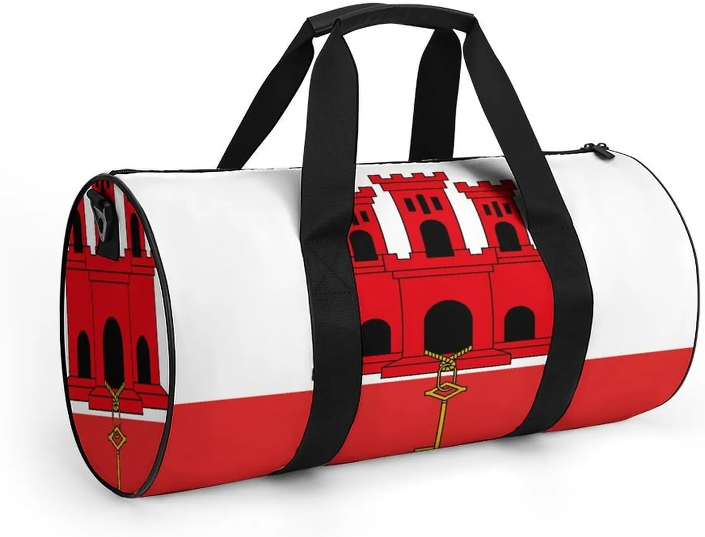 Gibraltar Flag Waterproof Gym Bag for Travel Dry Wet Separation for Beach Yoga Weekender