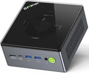 GMKtec Mini PC Gaming, M7 AMD Ryzen 7 PRO 6850H (8C/16T 4.70Ghz) Dual NIC LAN 2.5G Desktop Computer, 32GB DDR5 RAM   512GB Hard Drive PCle SSD, Dual USB4, HDMI 2.1, USB-C