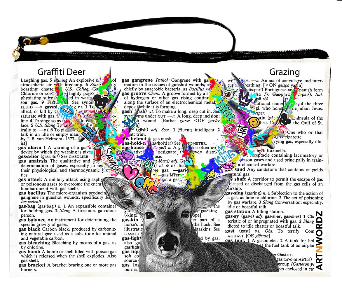 GRAFFITI DEER POUCH