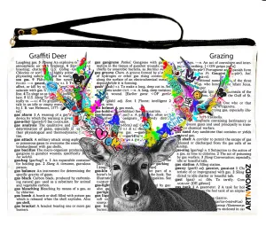 GRAFFITI DEER POUCH