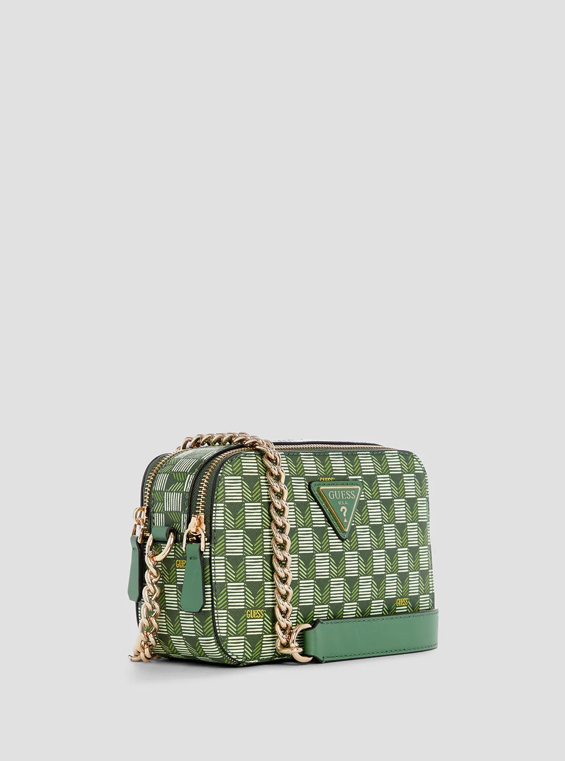 Green Logo G Wave Crossbody Camera Bag