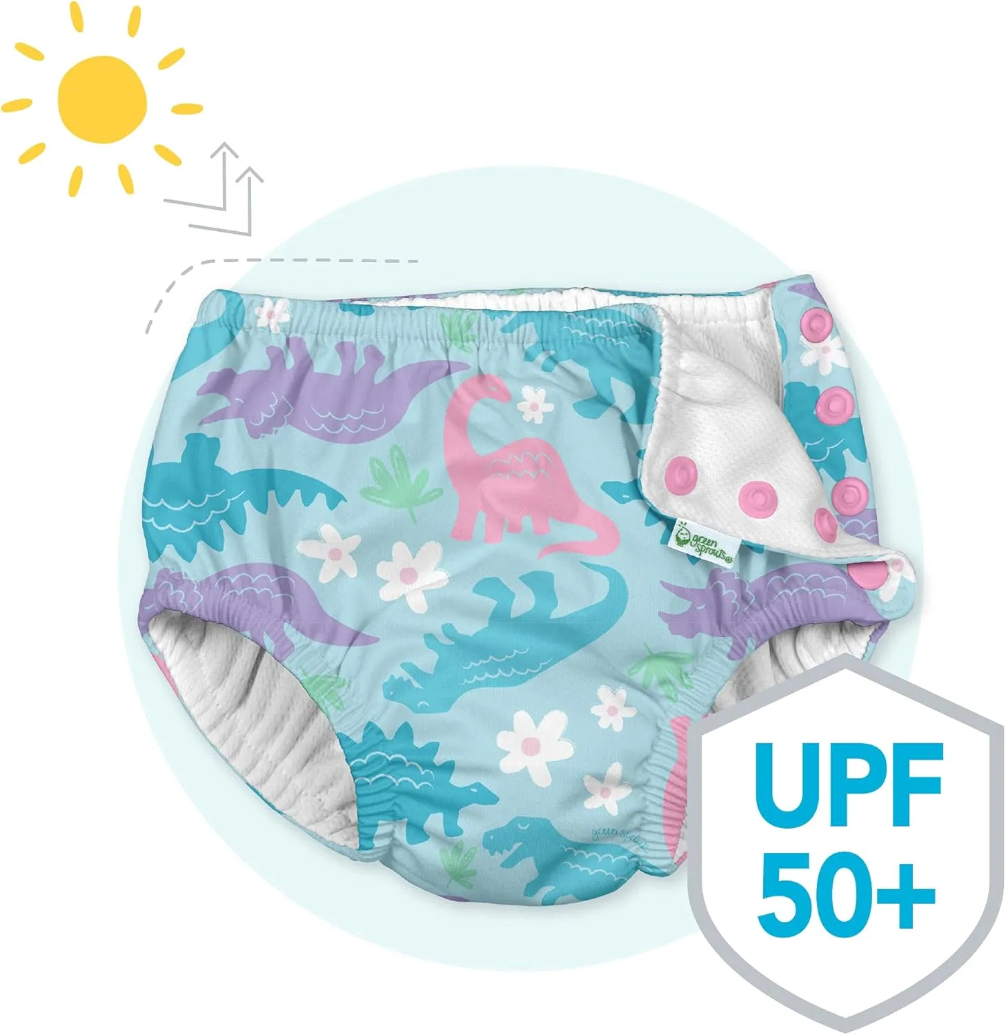 Green Sprouts Baby-Boys Snap Reusable Swim Diaper