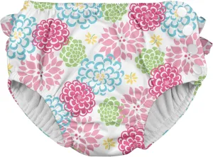 green sprouts Snap Reusable Absorbent Swimsuit Diaper, Light Pink Pinstripe, 24 Month
