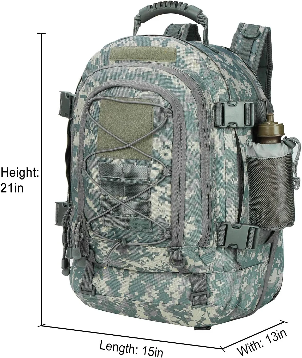 Greencity 3 Day Tactical Backpack Large Capacity Army Molle Bag Expandable Hiking Camping Hunting