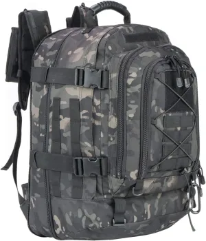Greencity 3 Day Tactical Backpack Large Capacity Army Molle Bag Expandable Hiking Camping Hunting