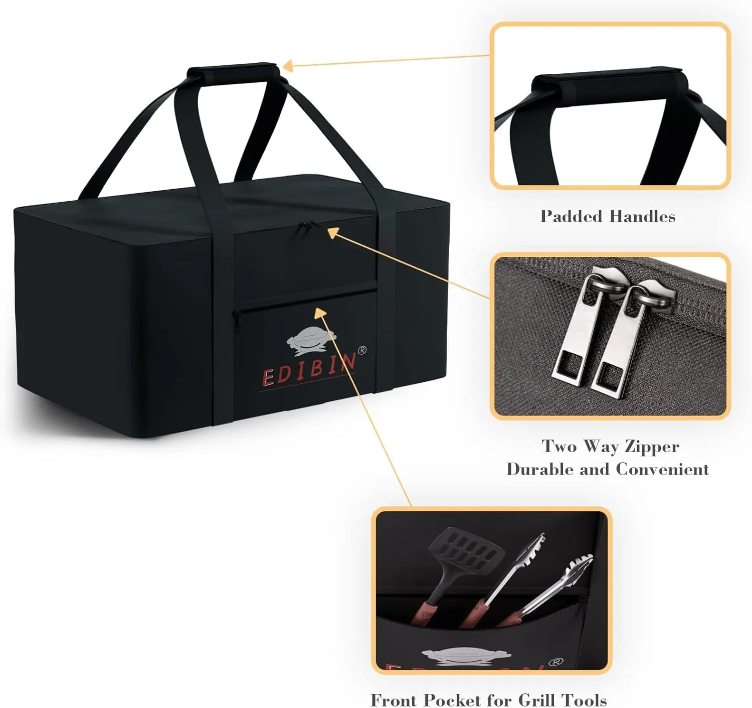 Grill Carry Bag Compatible with Weber Q1000 Q1200 Liquid Propane Grill,Carry Bag Fit for Weber Q1400 Electric Grill, 600D Heavy Duty Weather Resistant