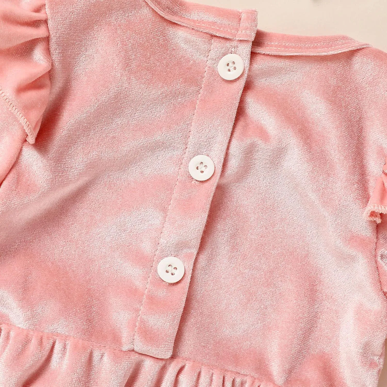 GRNSHTS Baby Girl First Birthday Clothes Velvet One Year Old Romper Long Sleeve Bodysuit Headband 2Pcs Cake Smash Outfits