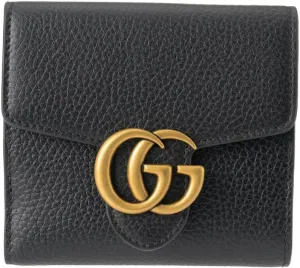 Gucci GG Marmont Bi Fold Wallet (Black)
