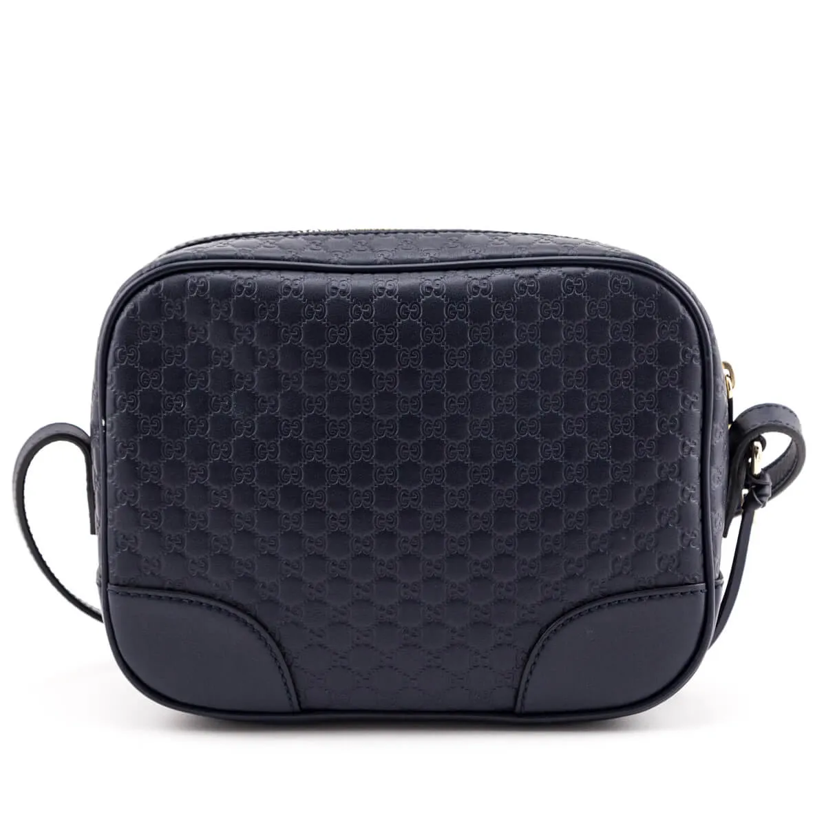 Gucci Navy Soft Microguccissima Mini Bree Messenger Bag