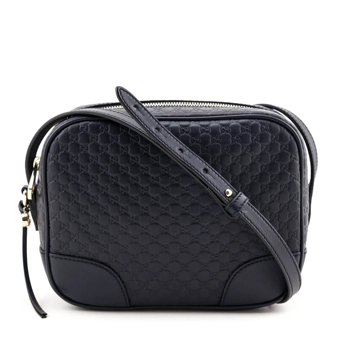 Gucci Navy Soft Microguccissima Mini Bree Messenger Bag