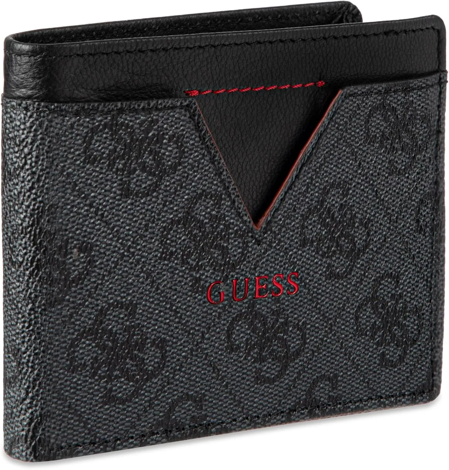 Guess Men's Classic Bifold Wallet with Card Slots, Bill Compartment and Id Window