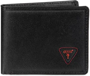 Guess Men's Classic Bifold Wallet with Card Slots, Bill Compartment and Id Window