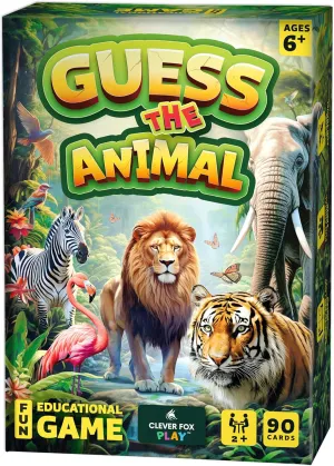 Guess The Animal – Educational Animal Guessing Game for Kids & Family – Fun Indoor & Car Children’s Game for Learning Animals, Perfect for Girls, Boys Ages 6, 7, 8, 9, 10
