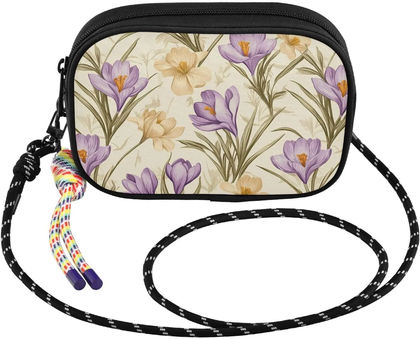 GuoChe West Crossbody Purse for Mens Trendy with Adjustable Strap Shoulder Bag Walk dog