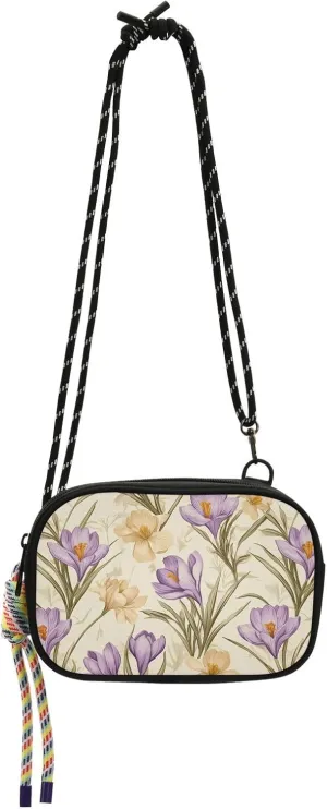 GuoChe West Crossbody Purse for Mens Trendy with Adjustable Strap Shoulder Bag Walk dog