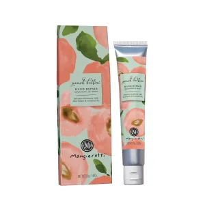 Hand Repair Cream – Shea Butter & Chamomile, Fast-Absorbing Moisturizer for Dry Hands, Made in USA, 1.8oz, Peach Bellini