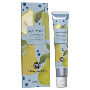 Hand Repair Cream – Shea Butter & Chamomile, Fast-Absorbing Moisturizer for Dry Hands, Made in USA, 1.8oz, Pear & Cassis