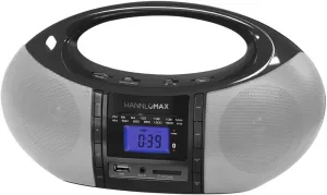 HANNLOMAX HX-506R Portable AM/FM Radio, Bluetooth, USB/SD Slot for MP3 Playback, Aux-in, AC/DC Dual Power Source. (Black)