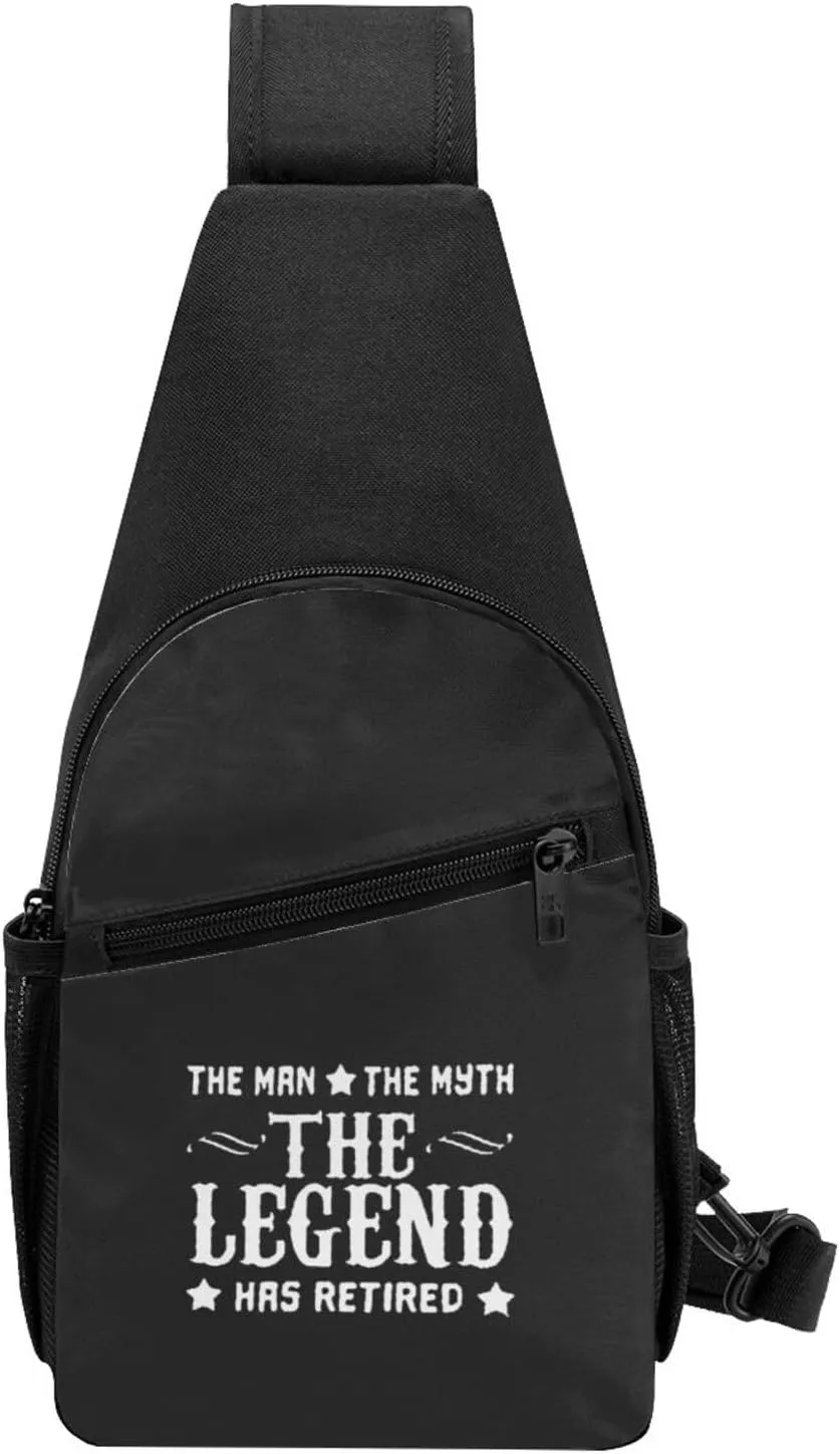 He Legend Has Retired Unisex Chest Bag Lightweight Crossbody Shoulder Bag Travel Pocket