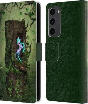Head Case Designs Officially Licensed Simone Gatterwe Secret Wood Lands and Places Leather Book Wallet Case Cover Compatible with Samsung Galaxy S23  5G