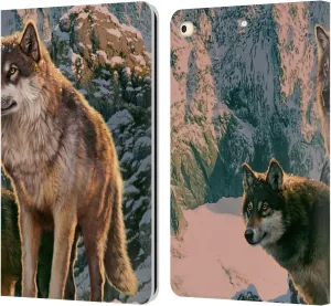 Head Case Designs Officially Licensed Vincent HIE Wolf Couple Canidae Leather Book Wallet Case Cover Compatible with Apple iPad 9.7 2017 / iPad 9.7 2018