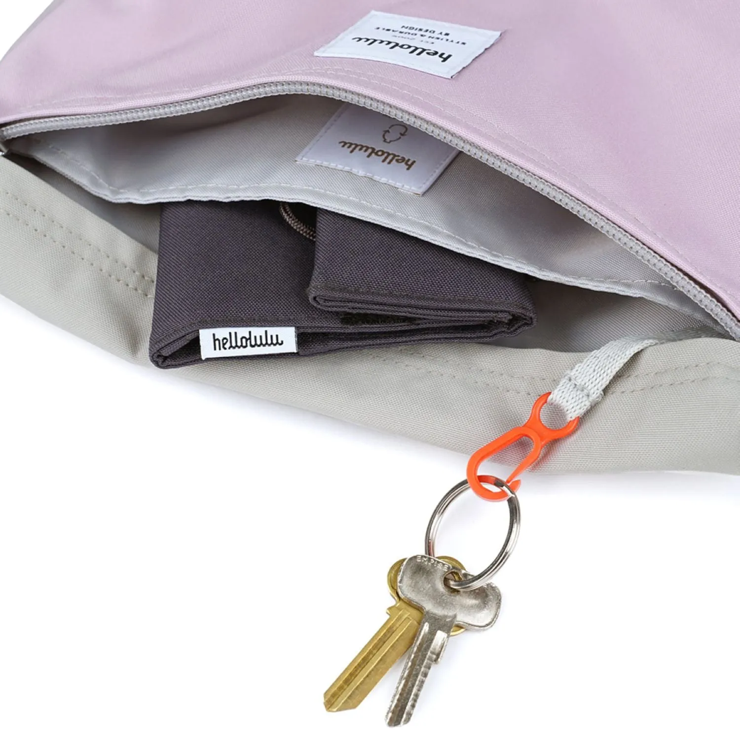 Hellolulu Cana Compact Utility Bag Recycled (Gentle Gray/Soap Purple)