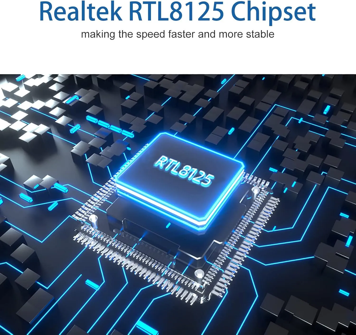 H!Fiber 2.5Gbase-T PCIe NIC with Realtek RTL8125 Chip, 2.5Gb Network Card, 2500/1000/100 Mbps,Dual RJ45 Ports, PCIe X1, Ethernet Card for Windows/Windows Server/Linux