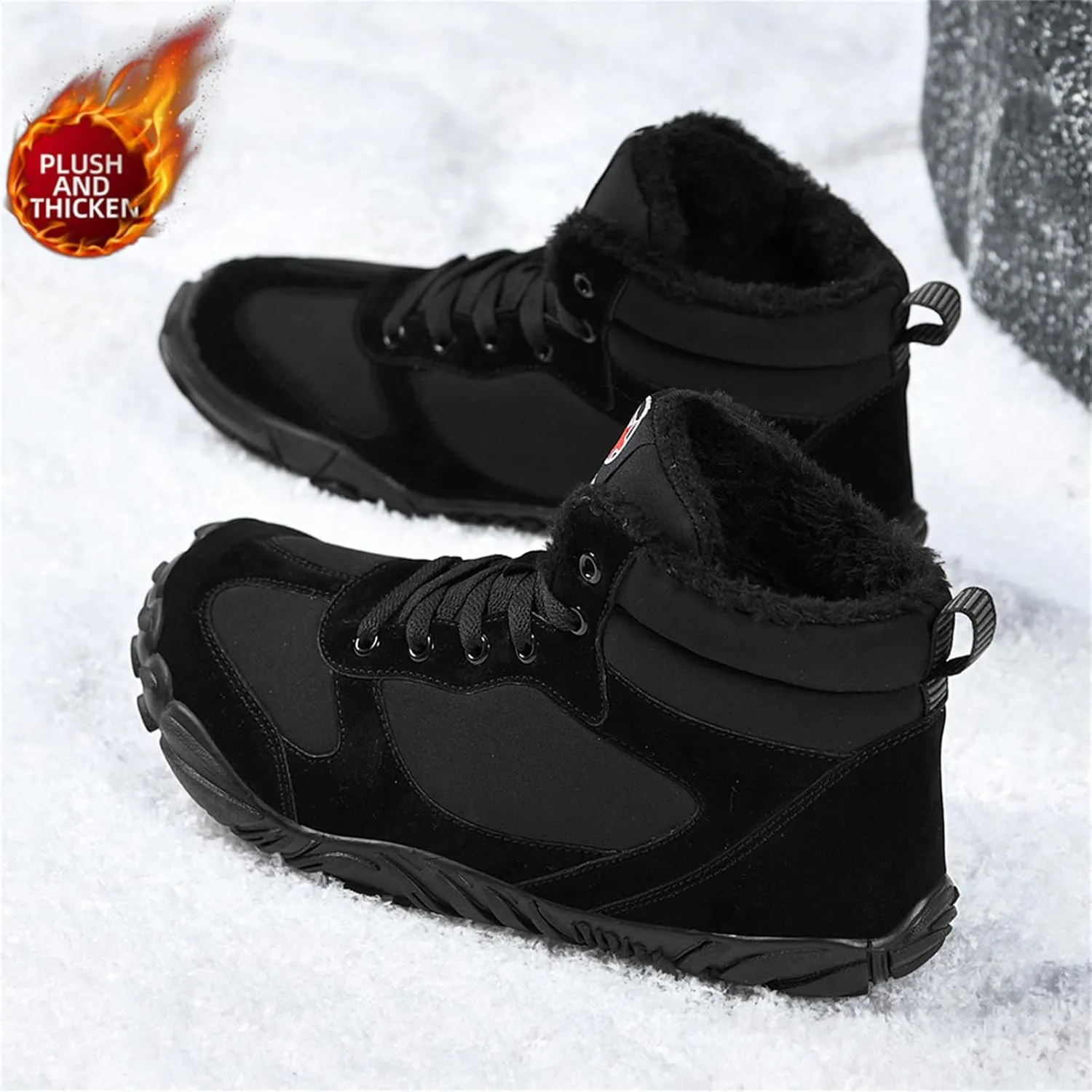 Hike Footwear Waterproof Winter Barefoot Shoes, Walking Hiking Boots for Women Men Trail Running Healthy Non-Slip